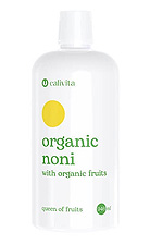 Organic Noni with Organic Fruits - produs naturist cu Noni, struguri albi, cirese negre si rodii
